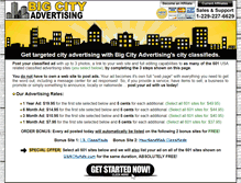 Tablet Screenshot of bigcityadvertising.com